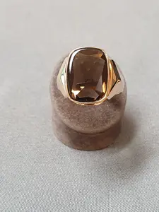 Klackring m rökfärgad topas 63,0 6,0gr 18K