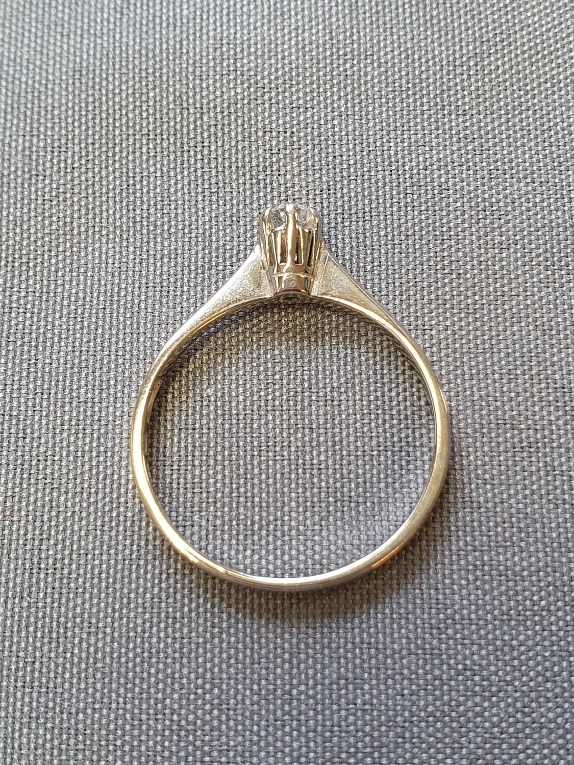 Ring m diamant 57,0 2,2gr 18Kvg