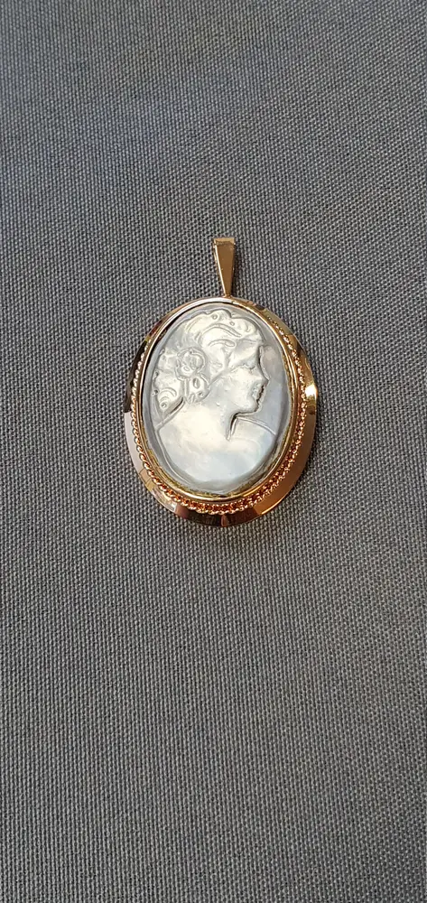 Camésmycke hänge/brosch 4,2gr 18K
