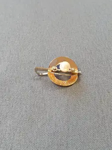 Hängsmycke m pärla och cz sten 2,0gr 18K
