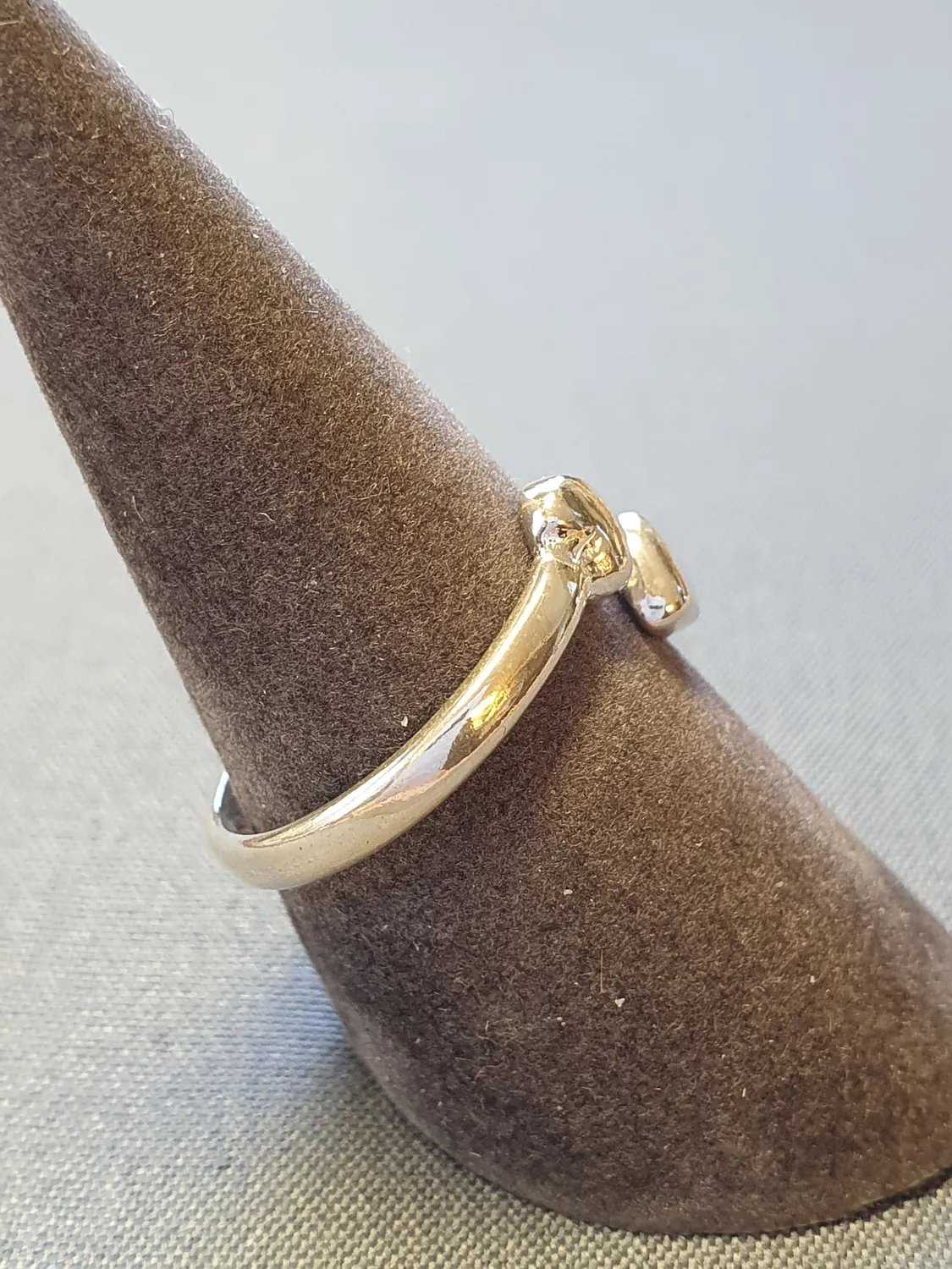 Silverring med två hjärtan 9250415R