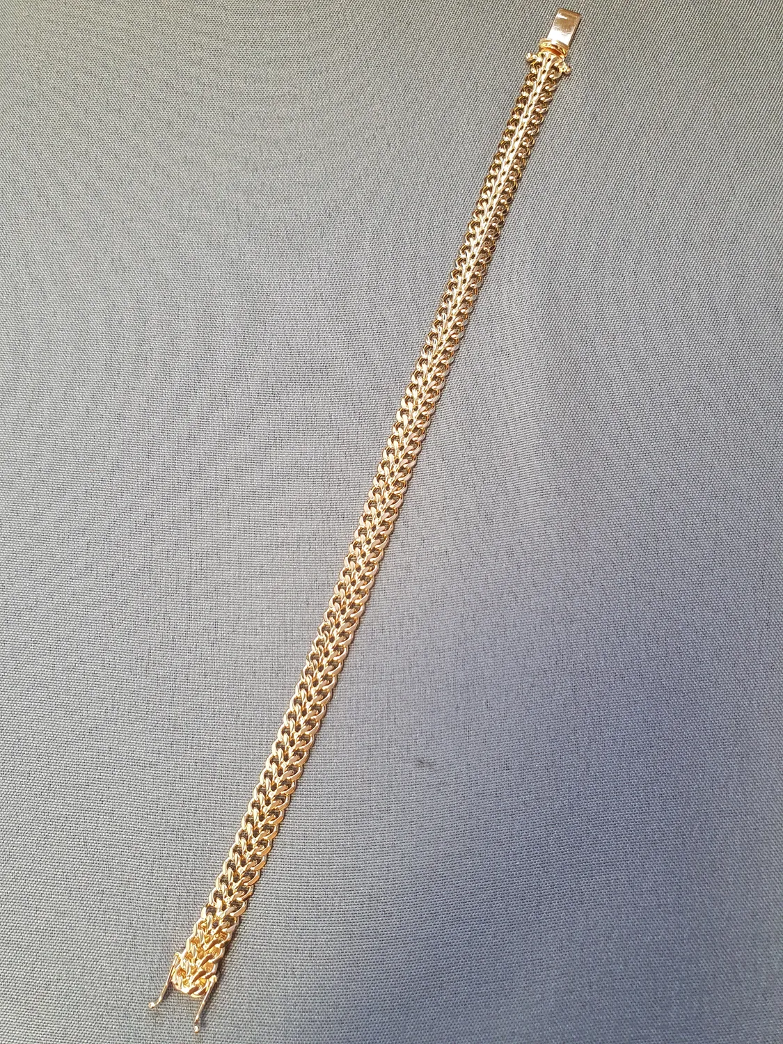 Fiskben armband, kupad 19cm 15gr 18K
