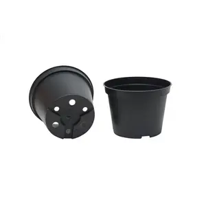 Plastkruka 10,5 cm, Svart