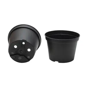 Plastkruka 11,5 cm, Svart