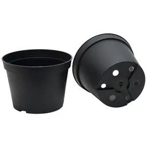 Plastkruka 13 cm, Svart