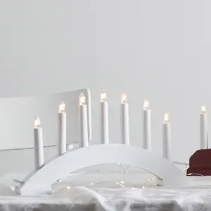 Ljusstake Bea 7 lampor, vit