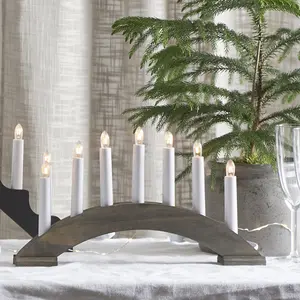 Ljusstake Bea 7 lampor, brunbets