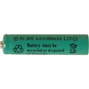 Batteri AAA, Laddbart 600mAh