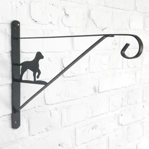 Konsol Hund, svart 35cm