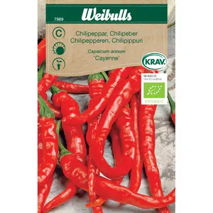 Chilipeppar, Cayenne KRAV - OUTLET