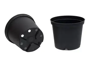 Plastkruka 13,5 cm, Svart