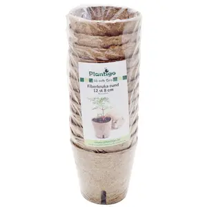 Fiberkruka 8 cm rund, 12-pack