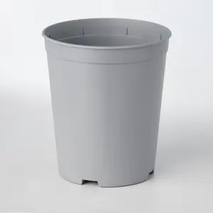 Plastkruka 16,5 cm hög, Molngrå