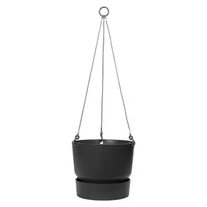 Ampel Greenville 24cm med fat, gråsvart