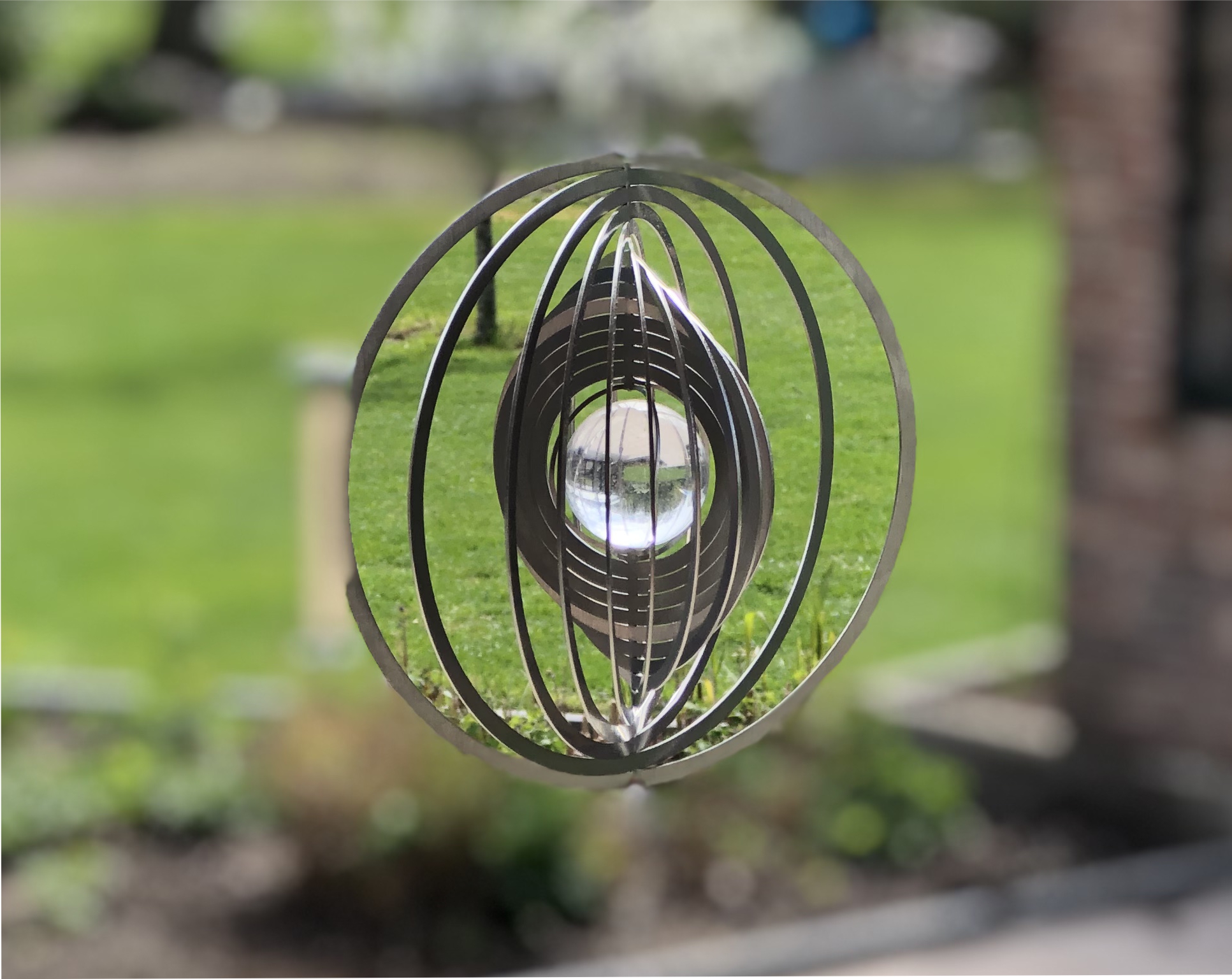Klot – vindsnurra i rostfritt stål (10–45 cm)