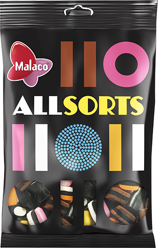 Allsorts Engelsk Lakritskonfekt 400g