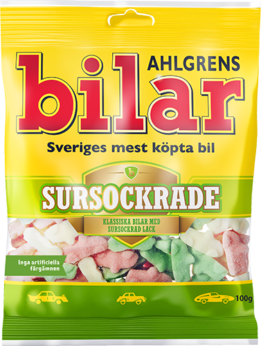 AHLGRENS BILAR SURSOCKRADE 100G