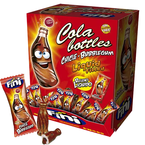 Fini Cola Bottles Bubble Gum 200st