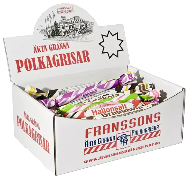 Polkagrisar Blandade 50g x 50st /