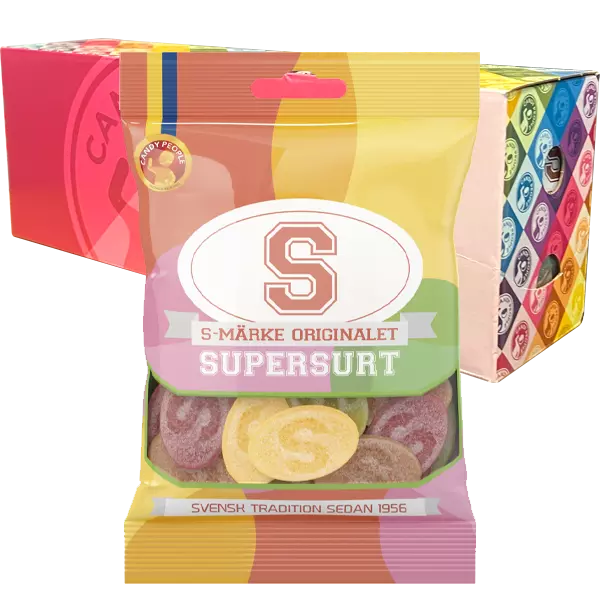 S-Märke Supersurt 80g x 18 st