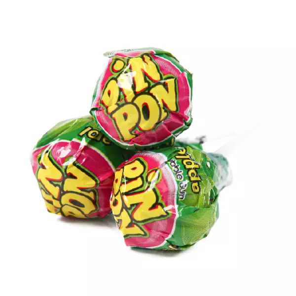 Pin Pon Lollipop Gum Sour Apple /