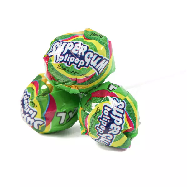 Super Gum Lollipop Green Apple /