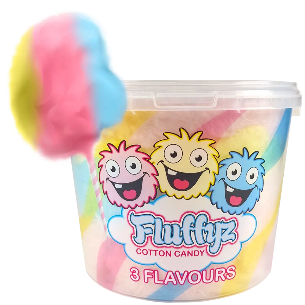 Fluffyz Sockervadd 3-smak 200g