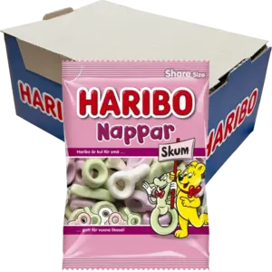 Haribo Nappar Skum 120g x 12st