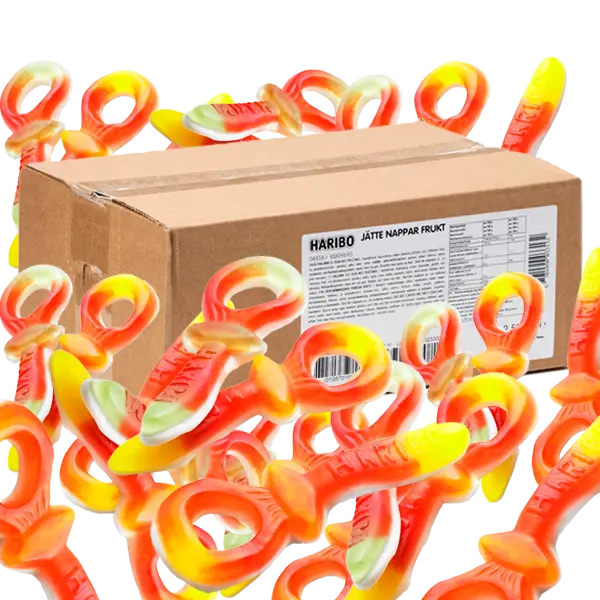 Haribo Jättenappar Frukt skum 2,5kg