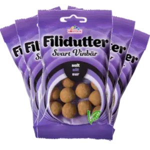 5st - Filidutter Svart Vinbär 65g