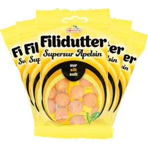 5st - Filidutter Supersur Apelsin 65g