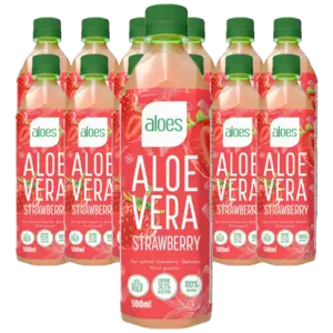 Aloes Aloe Vera Strawberry 50cl x 12st