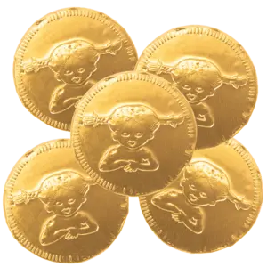 5st - Pippis Guldpengar Choklad 5g