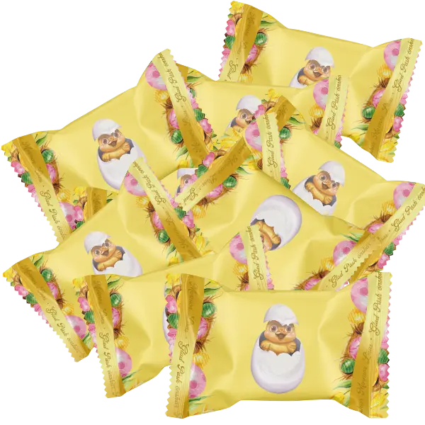 10st - Mormor Lisas Påskpralin Gul 15g