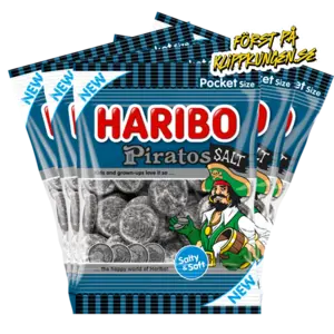5st - Haribo Piratos Salt 70g