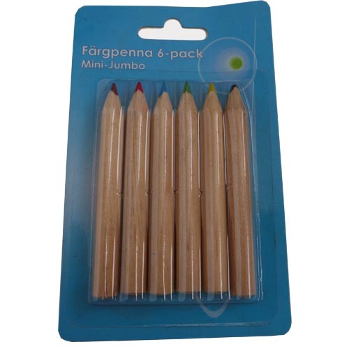 Färgpenna jumbo 6-pack /