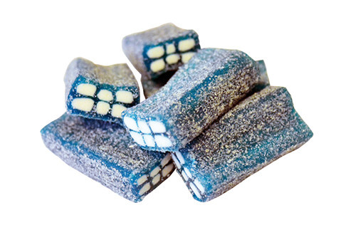 SOCKRAD TEGELSTEN BLÅBÄR - 1 kg /