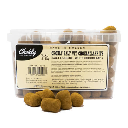 CHOKLY SALT VIT CHOKLADLAKRITS /