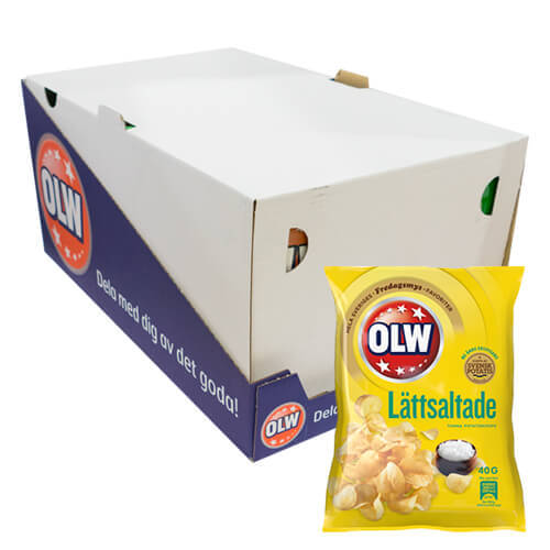 OLW Lättsaltade 40g - 20st /