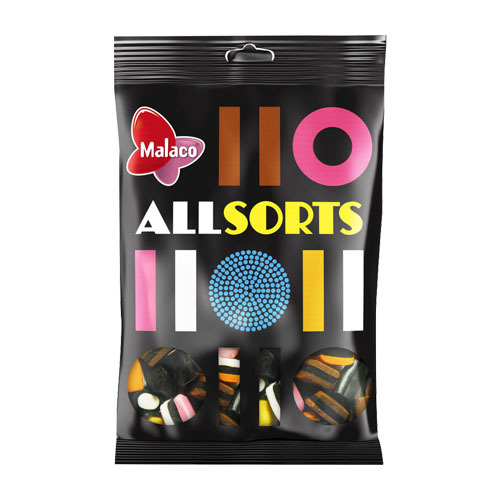 Allsorts Engelsk Lakritskonfekt 400g /