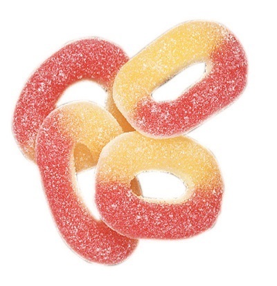 TROLLI PERSIKORINGAR - 1 kg /