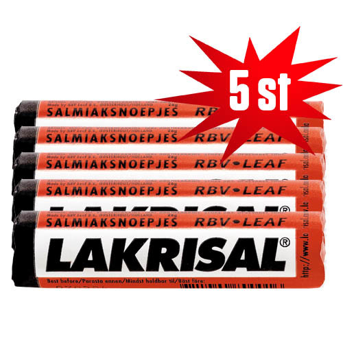 5st - Lakrisal rulle röd /