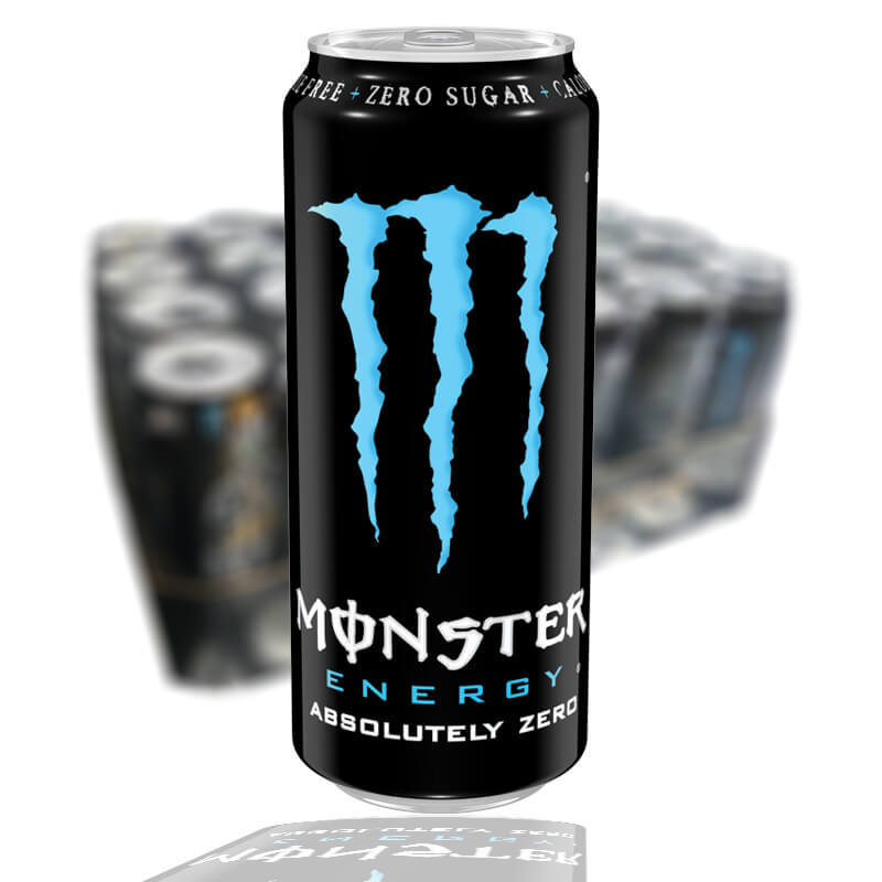 Monster Absolutely Zero (blå) 24 x 50cl /