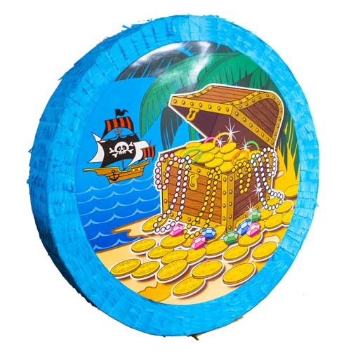 PIÑATA SKATTKISTA BLÅ /