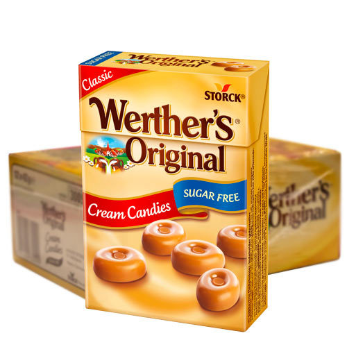 Werthers Cream Candies Sockerfri 12x 42g /