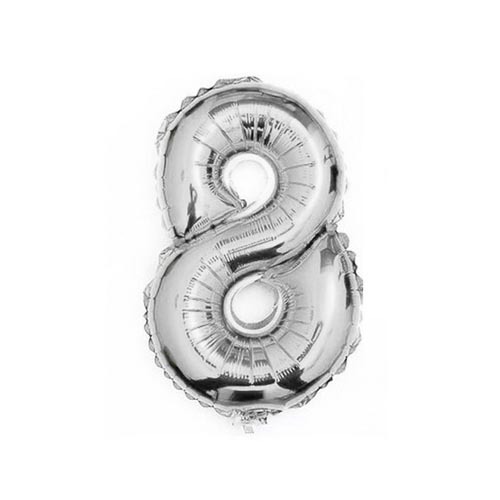 SIFFERBALLONG SILVER 8 - 80-95 cm /