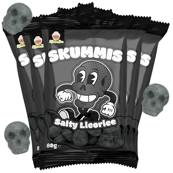 5st - Skummis Salty Licorice 80g