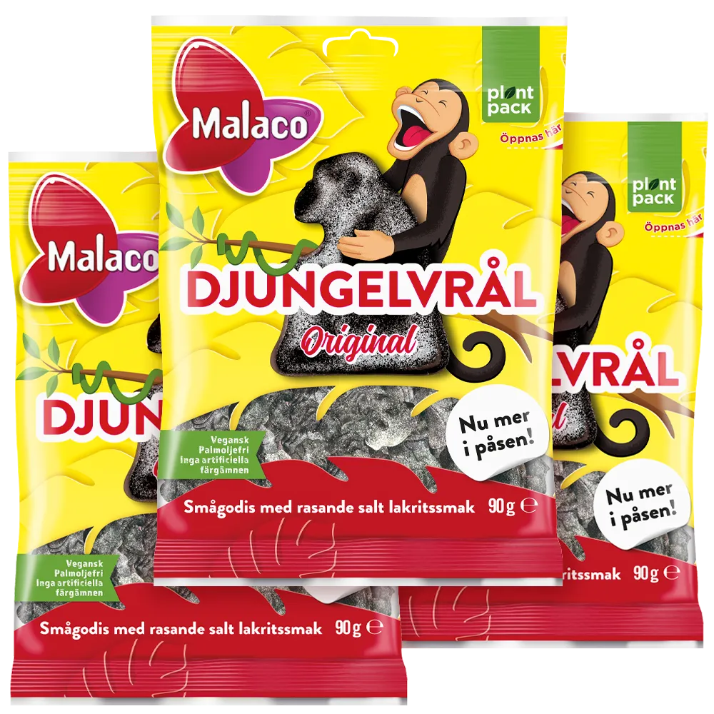 3st - Malaco Djungelvrål 90g