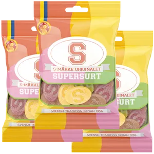 3st - S-Märke Supersurt 80g