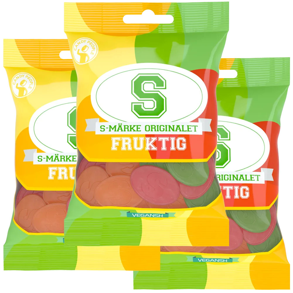 3st - S-Märke Fruktig 70g